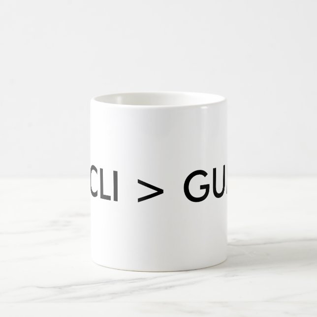 CLI > GUI COFFEE MUG (Center)