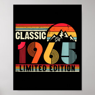 Clic 1965 Limited Edition 60 Year Old 60th Birthda Poster