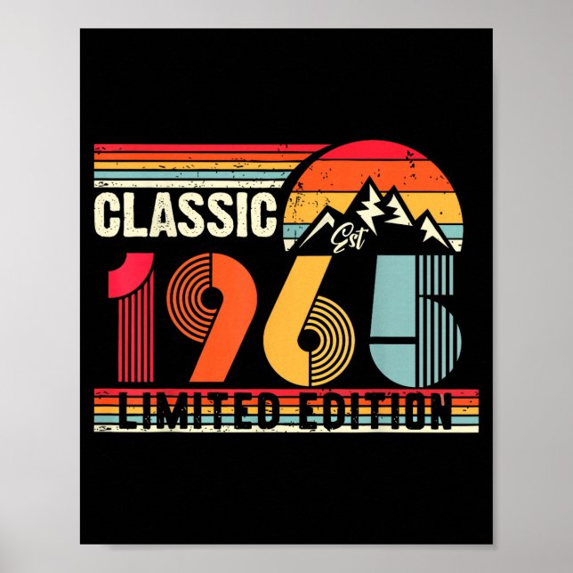 Clic 1965 Limited Edition 60 Year Old 60th Birthda Poster (Front)