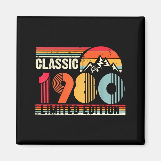 Clic 1980 Limited Edition 45 Year Old 45th Birthda Magnet (Front)