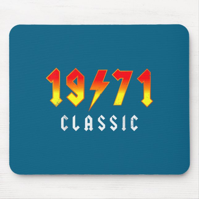 Clic 55 Birthday Decorations Men 55yr 1971 55th Bi Mouse Pad (Front)