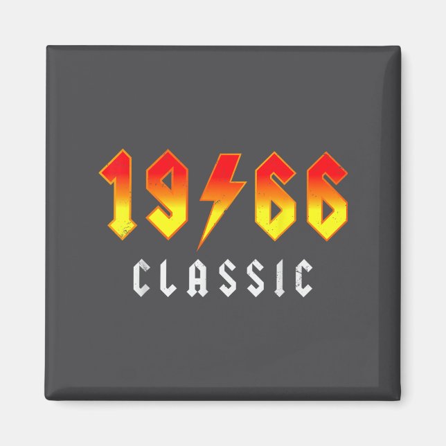 Clic 60 Birthday Decorations Men 60yr 1966 60th Bi Magnet (Front)