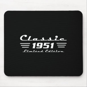 Clic 75 Birthday Decorations Men 75yr 1951 75th Bi Mouse Pad