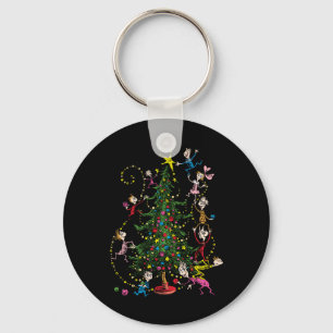 Clic Christmas Tree T Shirt Keychain