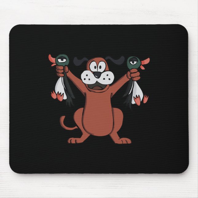 Clic Duck Hunting Video Game Designed Clothing For Mouse Pad (Front)