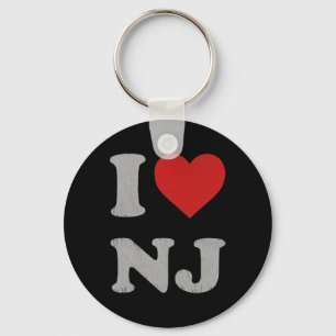 Clic I Love Nj Y2k Souvenir I Heart New Jersey Keychain