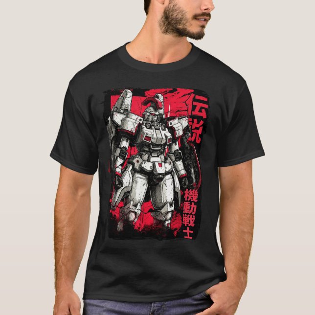 Clic Japanese Legendary Mecha Warrior Robot  T-Shirt (Front)