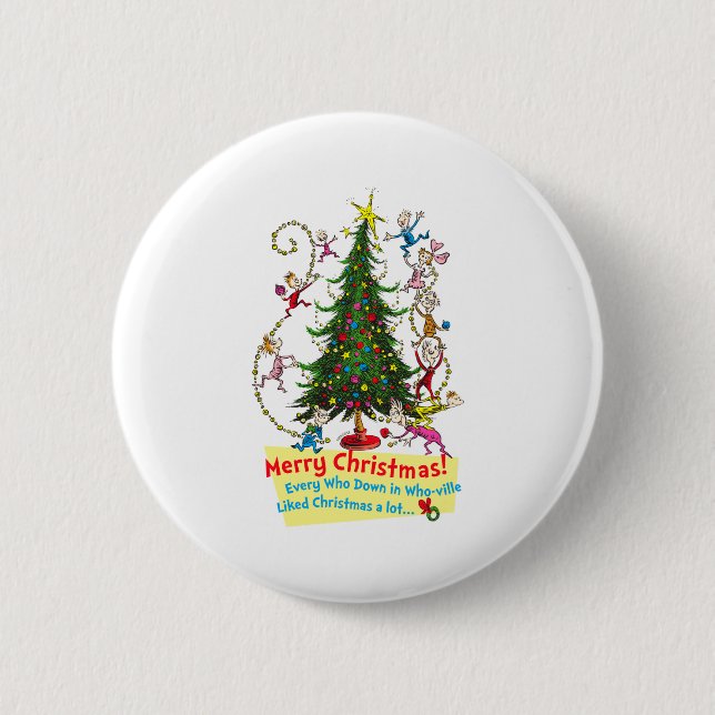 Clic Merry Christmas  Button (Front)