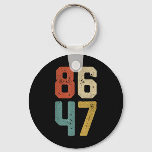 Clic Retro Vintage 80s Style 86 47 Keychain