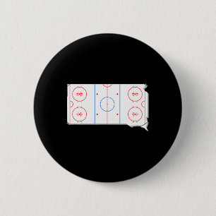 Clic South Dakota Hockey Rink Sd State Map Outline Button