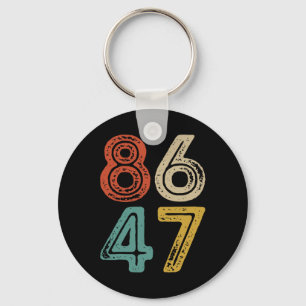 Clic Vintage 80s Style 8647 Anti Trump Keychain