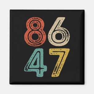 Clic Vintage 80s Style 8647 Anti Trump  Magnet