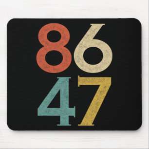 Clic Vintage 80s Style 86 47 Anti Trump Mouse Pad