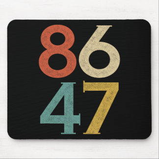 Clic Vintage 80s Style 86 47 Anti Trump Mouse Pad