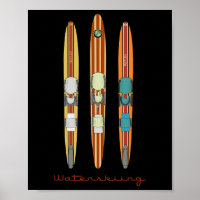 Clic Vintage Water Skis 