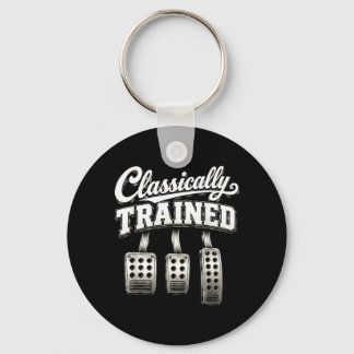 Clically Trained Manual Stick Shift Gearhead Men Keychain