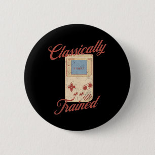 Clically Trained Vintage Retro Video Game Handheld Button