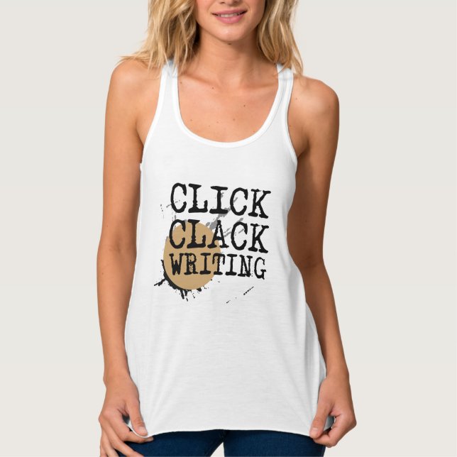Click Clack Writing Gear Tank Top (Front)