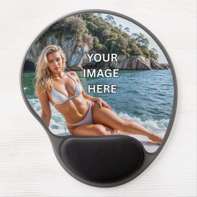 CLICK! 🖱️ Custom Gel Mouse Pad – Add Image / Text (Front)