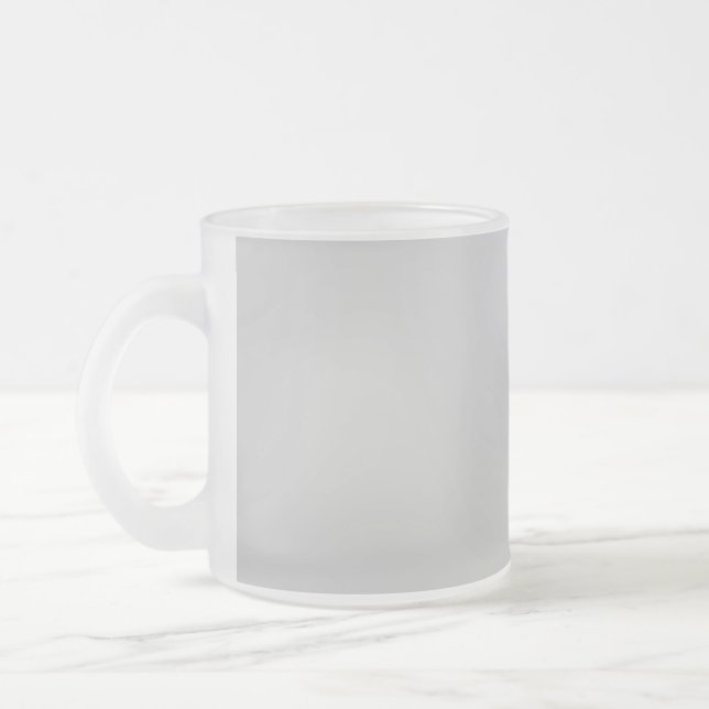 Click Customize it Change to Your Own Frosted Glass Coffee Mug (Left)