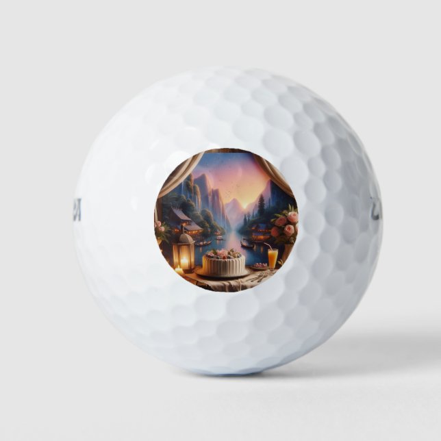 Click Customize it Change to Your Own Golf Balls (Front)