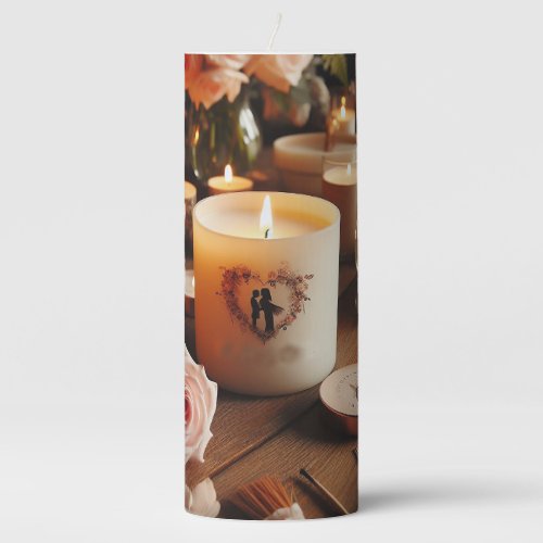 Click Customize it Change to Your Own Pillar Candle