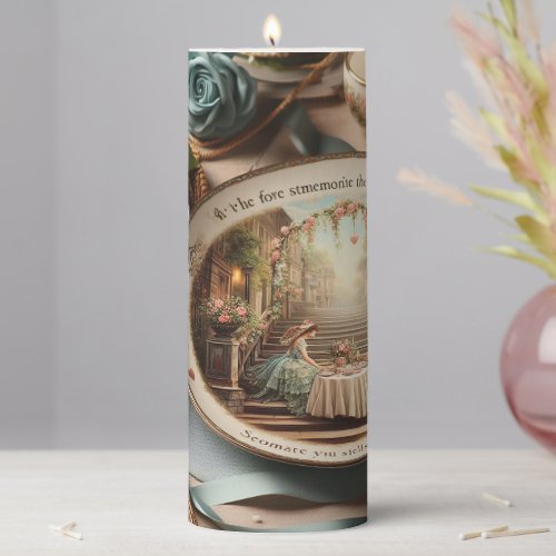 Click Customize it Change to Your Own Pillar Candle