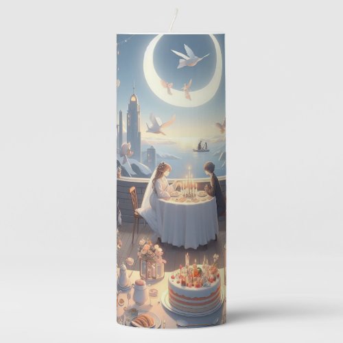 Click Customize it Change to Your Own Pillar Candle