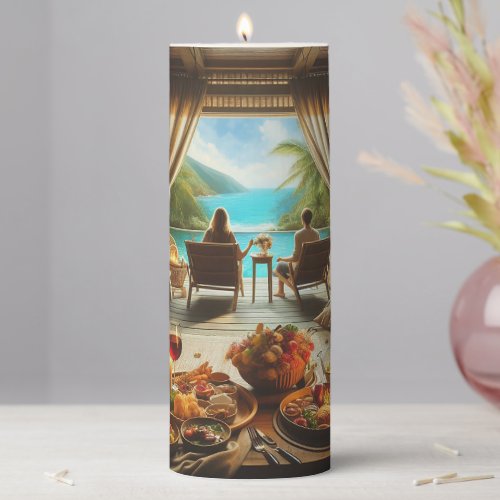 Click Customize it Change to Your Own Pillar Candle