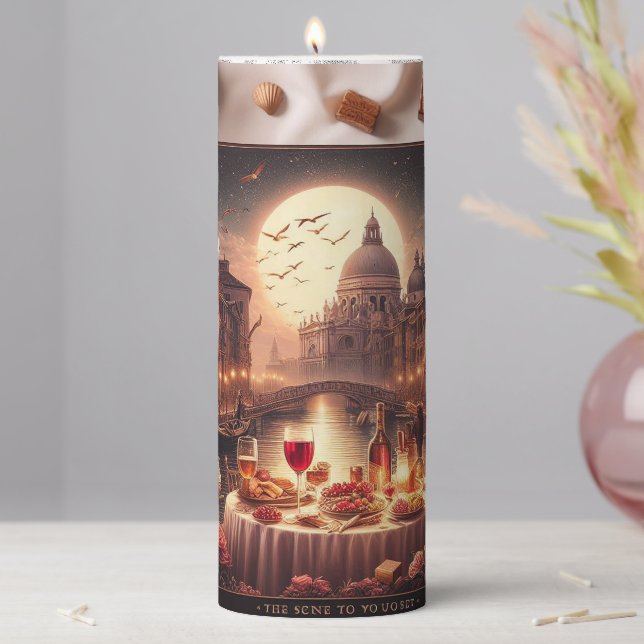 Click Customize it Change to Your Own Pillar Candle (In Situ)
