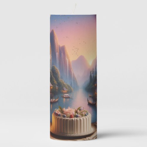 Click Customize it Change to Your Own Pillar Candle