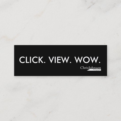 Customizable CLICK VIEW WOW BUSINESS CARD TEMPLATES