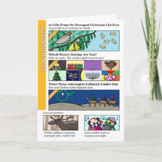 Clickbait Christmas Holiday Card