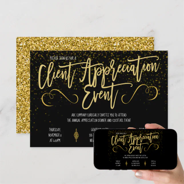 Client Appreciation Event Invitation | Zazzle