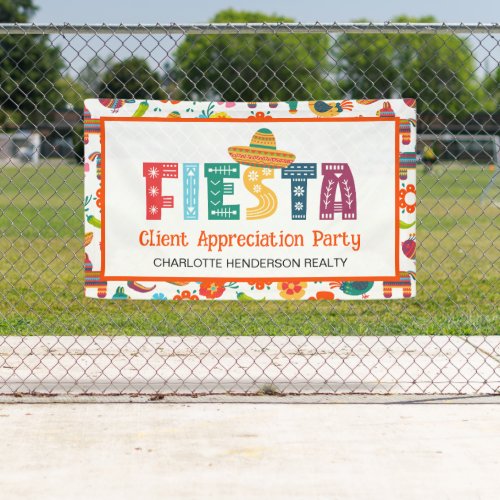 Client Appreciation Fiesta Party Banner