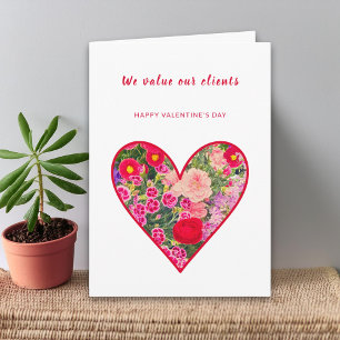 Client Appreciation Valentine for Business Thanks Card