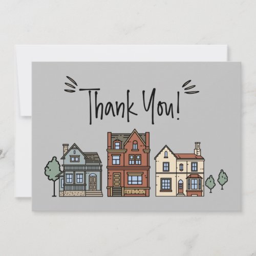 Client New Home Flat Thank You Card