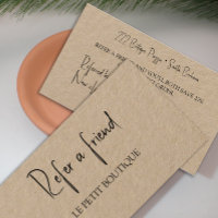 Client Refer a Friend Kraft Referral Card