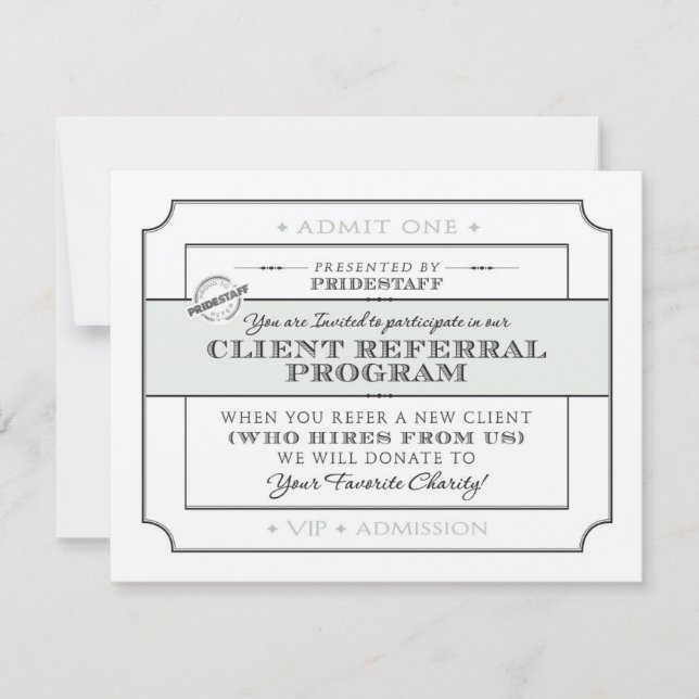 Client Referral Program Invite (Front)