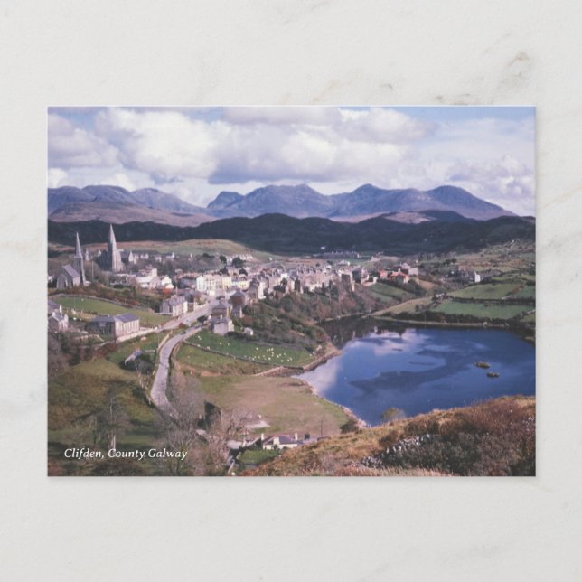 Clifden, County Galway, Ireland vintage photo 1960 Postcard (Front)