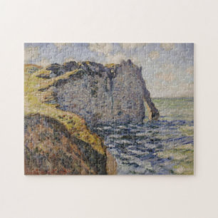Cliff and Porte d'Aval Monet Fine Art Jigsaw Puzzle