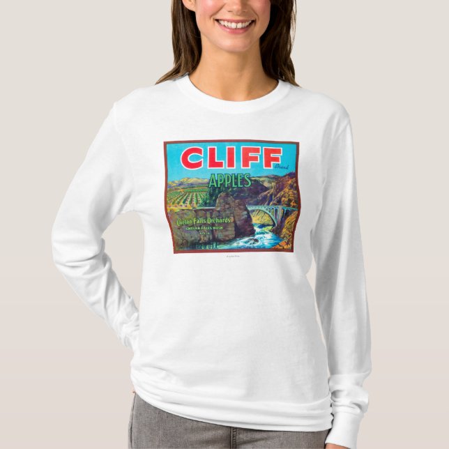 Cliff Apple Label - Chelan Falls, WA T-Shirt (Front)