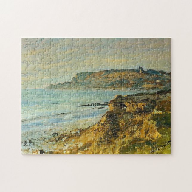 Cliff at Sainte-Adresse Monet Fine Art Jigsaw Puzzle (Horizontal)