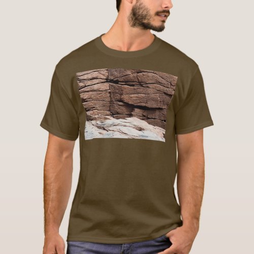 Cliff at Thunder Hole Acadia National Park Maine T_Shirt