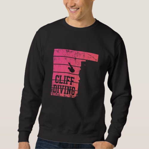Cliff Diving Lover Cliff Jumping Diver Sweatshirt