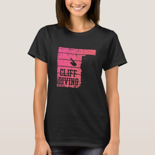Cliff Diving Lover Cliff Jumping Diver T_Shirt