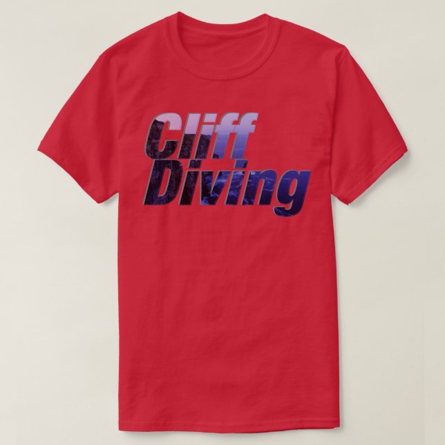 Cliff Diving T-Shirt (Design Front)