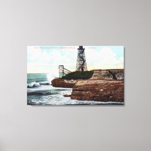 Cliff Drive View of the Wave Motor Canvas Print