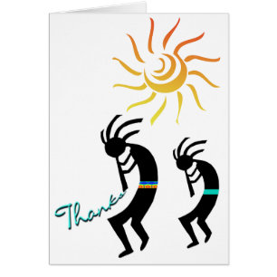 Cliff Dwellers, Kokopelli, Native American Dancers Cards