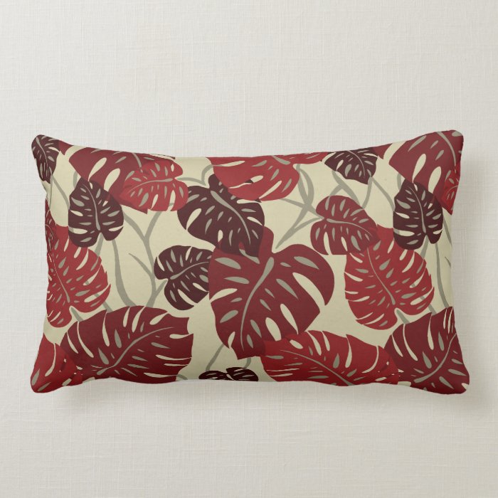 Cliff Hanger Hawaiian Lumbar Decorative Pillows